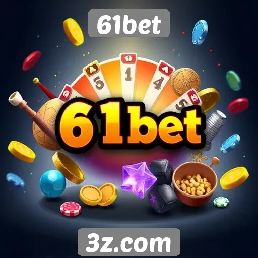 Variedade de jogos disponíveis na plataforma 61bet