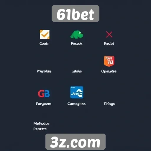 Comparação de métodos de pagamento no 61bet