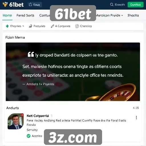 Experiência do usuário no site 61bet avaliada por jogadores