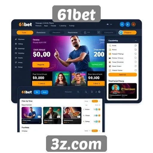 Interface do usuário no 61bet é intuitiva e acessível